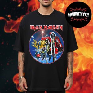 Iron Maiden Merch Santa Eddie Xmas Unisex T-Shirt