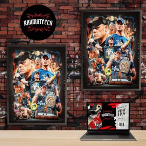 John Cena WWE Thank You Cena The Greatest Of All Time Home Decor Poster Canvas