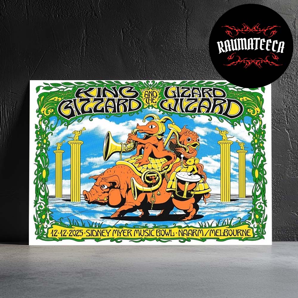 King Gizzard And The Lizard Wizard At Sidney Myer Music Bowl In Naarm Melbourne On December 12 2025 Home Decor Poster Canvas King Gizzard And The Lizard Wizard At Sidney Myer Music Bowl In Naarm Melbourne On December 12 2025 Home Decor Poster Canvas