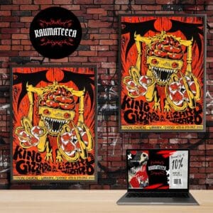 King Gizzard And The Lizard Wizard Poster Show At Enmore Theatre In Warrane Sydney On December 4 5 2025 Home Decor Poster Canvas