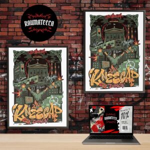Kneecap Limited Poster Show 3 Arena Dublin On December 16 17 2025 Home Decor Poster Canvas