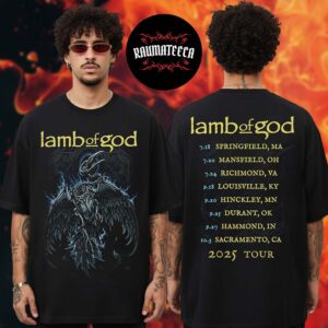 Lamb Of God Merch Headbangers Boat 2025 Collection Electric Admat Itin Two Sided Unisex T-Shirt
