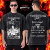 Lamb Of God Merch Headbangers Boat 2025 Collection Line Up Art Poster Two Sided Washed T-Shirt