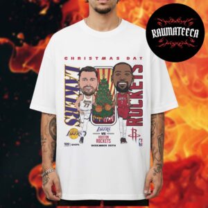 Los Angeles Lakers Vs Houston Rockets 2025 NBA Christmas Day Match Up Chibi Unisex T-Shirt