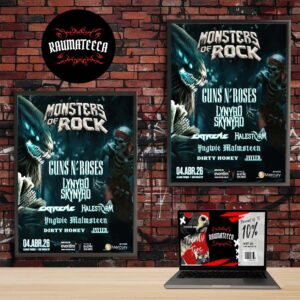 Monster Of Rock Poster Festival Lineup On April 4 2026 Home Decor Poster Canvas