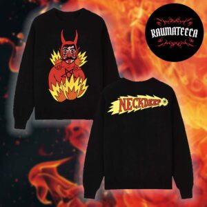 Neck Deep 10 Year Merch Collection LNOTGY Devil Two Sided SweatShirt