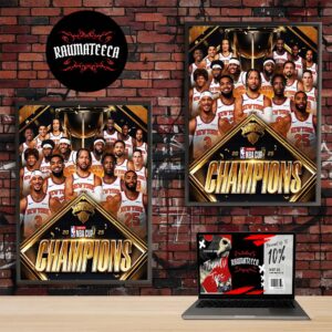 New York Knicks Claim The 2025 NBA Cup Championship Home Decor Poster Canvas