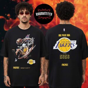 One Piece x NBA Collab Collection Merch Gear 5 Lakers Edition Two Sided Unisex T-Shirt