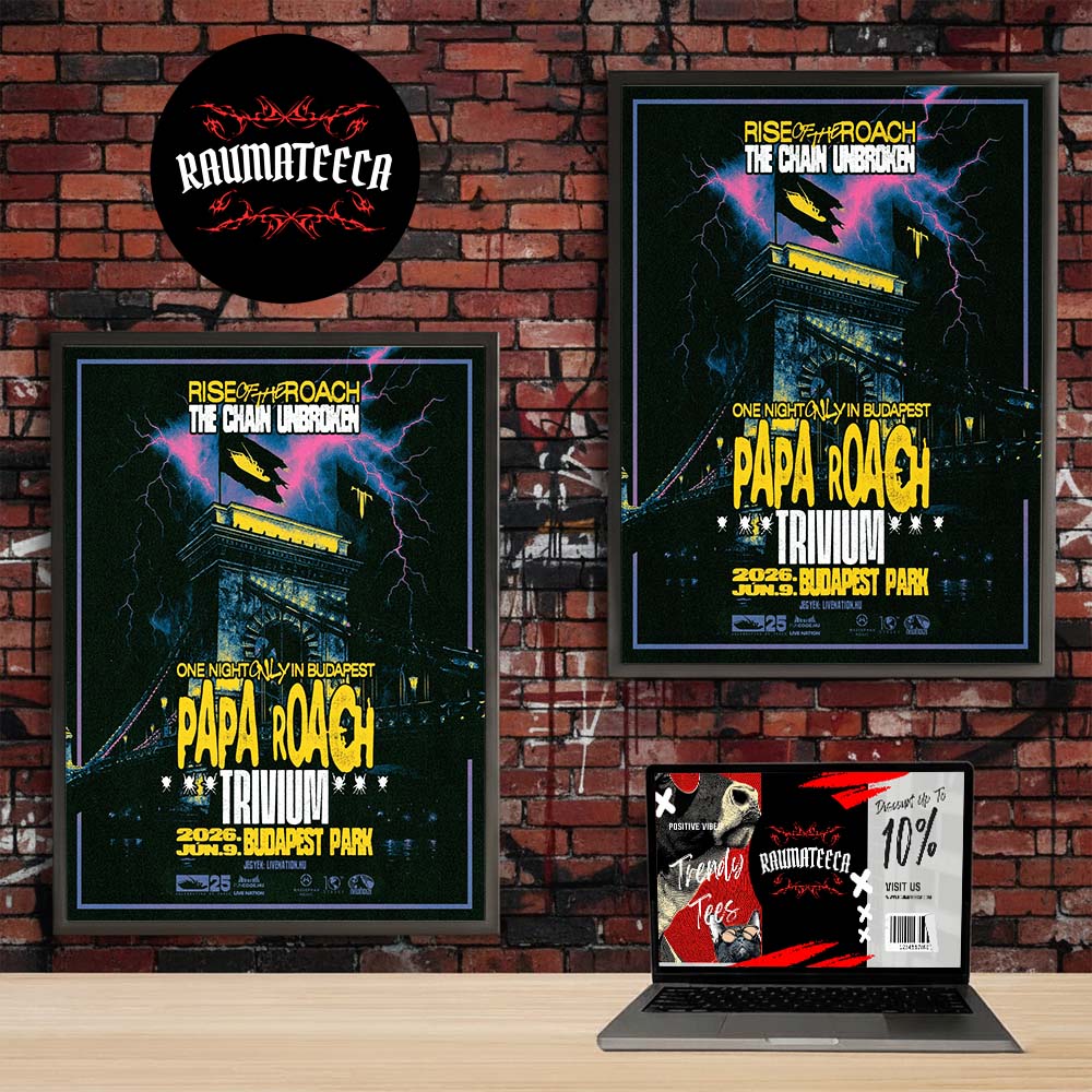 Papa Roach Poster Show One Night Only In Budapest On June 9 2026 Home Decor Poster Canvas Papa Roach Poster Show One Night Only In Budapest On June 9 2026 Home Decor Poster Canvas