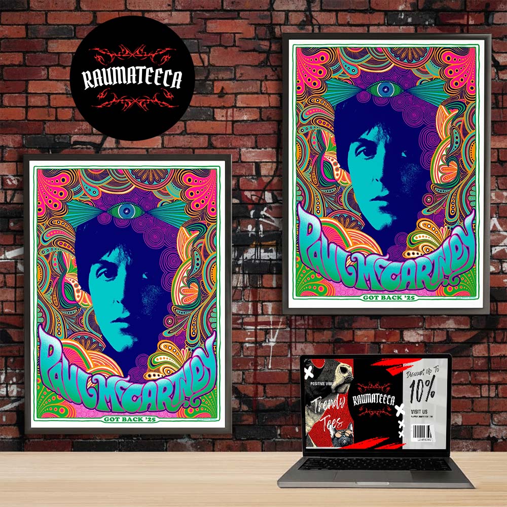 Paul McCartney Merch Got Back Tour VIP Poster Prints Home Decor Poster Canvas Paul McCartney Merch Got Back Tour VIP Poster Prints Home Decor Poster Canvas