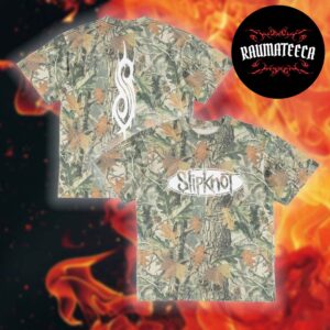 Slipknot X Welcome Skateboards Collab Collection Merch Oval Logo Camo T-Shirt