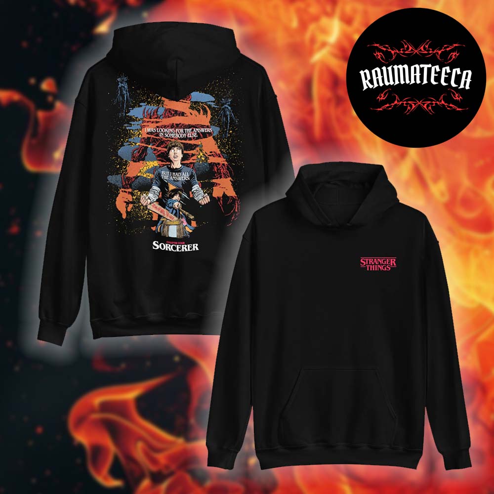 Stranger Things Merch Season 5 x Butcher Billy Sorcerer Two Sided Unisex HoodieShirt Stranger Things Merch Season 5 x Butcher Billy Sorcerer Two Sided Unisex HoodieShirt