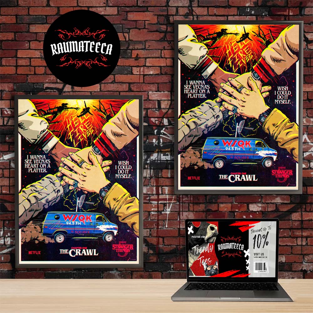 Stranger Things Merch Season 5 x Butcher Billy The Crawl Home Decor Poster Canvas Stranger Things Merch Season 5 x Butcher Billy The Crawl Home Decor Poster Canvas