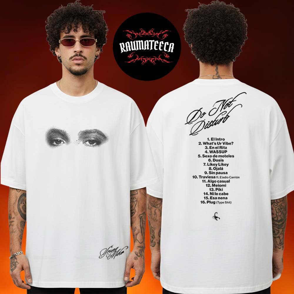 Young Miko Merch Collection Coliseo De Puerto Rico Do Not Disturb Track List Two Sided Unisex T-Shirt